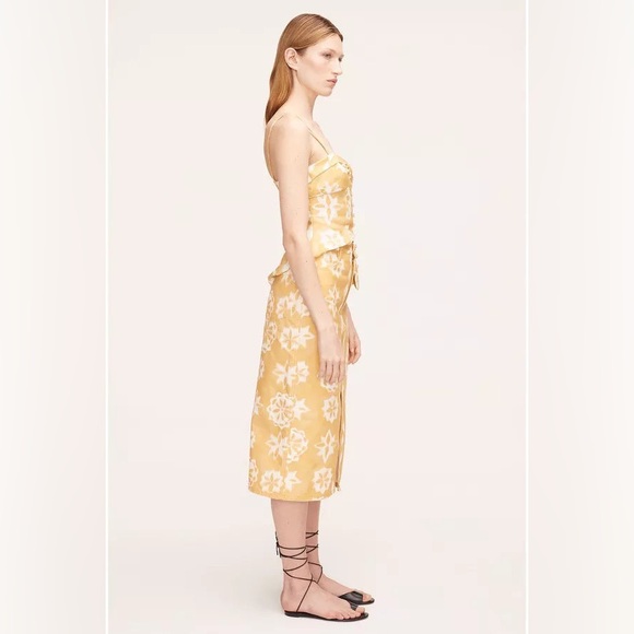 NWT Rebecca Taylor Cotton Canvas Midi Skirt - Picture 2 of 5